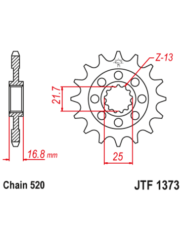 Звезда ведущая JTF1373.17RB