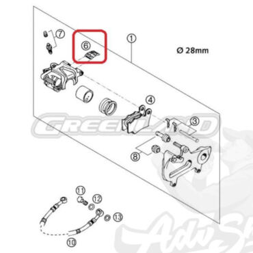 KTM комплект пружин заднего суппорта 990 1190 1290 ( 60013018100 ) - миниатюра 2