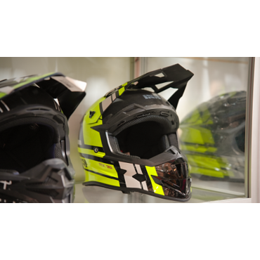 Кроссовый шлем IXS IXS361 2.3, Чёрный Зелёный - миниатюра 6