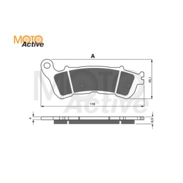 Тормозные колодки GOLD FREN Sintered S3 257 - миниатюра 1