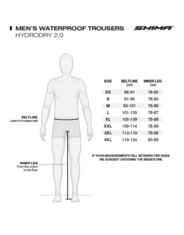Shima Штаны дождевые Hydrodry 2.0 Black Fluo