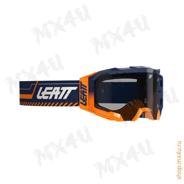 Маска кросс Velocity 5.5 Orange Clear 83 VLT - фото 1