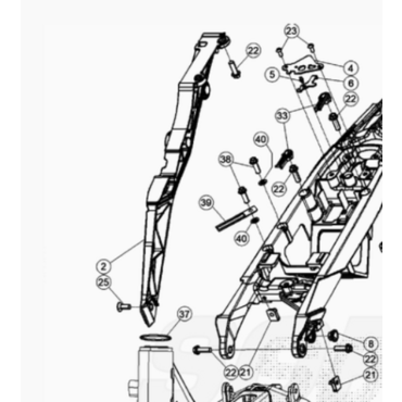Подрамник правый Beta OEM 037.32.060.00.59Right RR 2020 2024 Xtrainer 2023 2024 - миниатюра 1