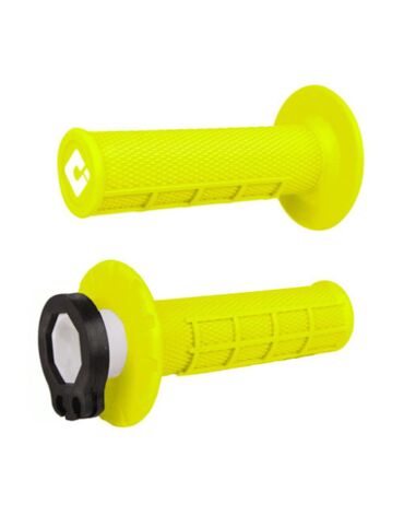 ODI MX V2 Грипсы (ручки руля) Lock On для KTM, Honda, Suzuki, Kawasaki, Yamaha 4 и 2 х тактных мотоциклов, FLO Yellow