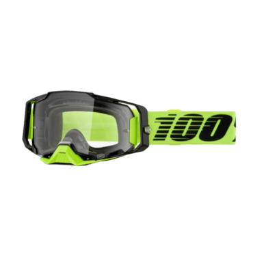 100% Очки Armega Neon Yellow / Clear - миниатюра 1
