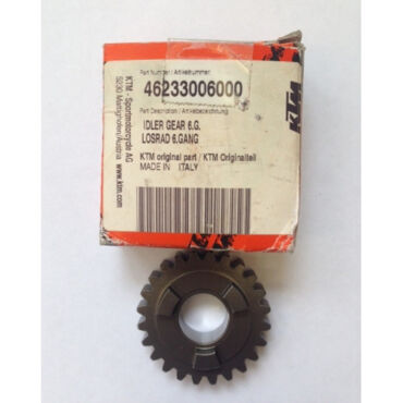 Шестерня 6й передачи (первичный вал) КПП KTM 65SX 09 23 / Husqvarna TC65 14 23 / GasGas MC65 21 25 - миниатюра 2