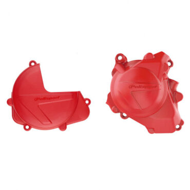 Комплект защиты крышек сцепления генератора помпы Polisport CRF450R 17 25 (красн. - миниатюра 1