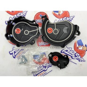 Polisport Kit Clutch+Ignition Black Комплект защита крышки сцепления + зажигания KTM 450 500 EXCF XCFW  17 23 // HQV  450 501 FE  17 23  // 90991 - миниатюра 1