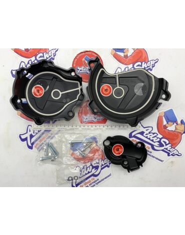 Polisport Kit Clutch+Ignition Black Комплект защита крышки сцепления + зажигания KTM 450 500 EXCF XCFW  17 23 // HQV  450 501 FE  17 23  // 90991
