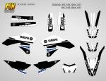Наклейки на мотоцикл Yamaha WR 250X 250R 2008 2015. Серия BlackWB
