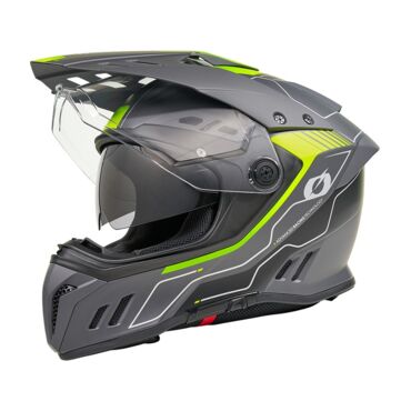 Oneal Шлем кроссовый со стеклом Sierra RS Echo желтый черный - миниатюра 3