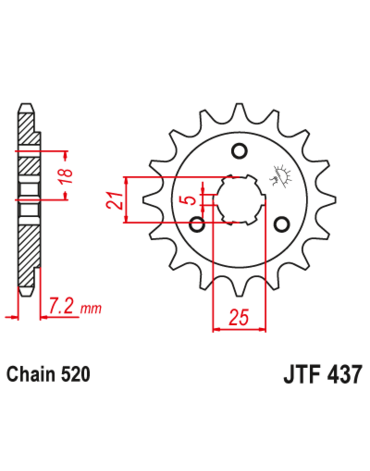 Звезда ведущая JTF437.16