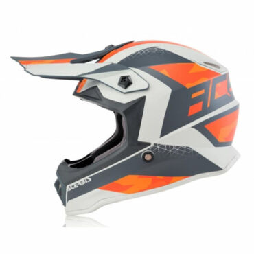 Acerbis Шлем детский IMPACT STEEL JUNIOR Orange Grey - миниатюра 1