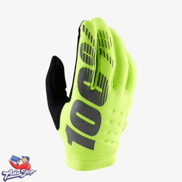 Мотоперчатки 100% Brisker Fluo Yellow XXL (10016 004 14) 100PC - миниатюра 1