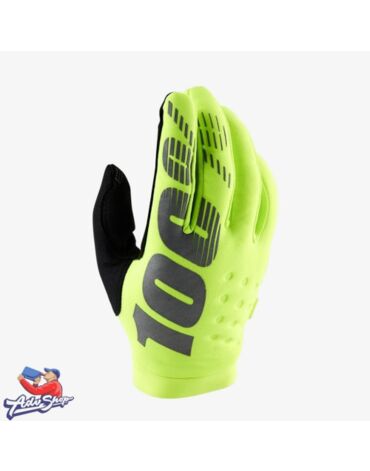 Мотоперчатки 100% Brisker Fluo Yellow XXL (10016 004 14) 100PC