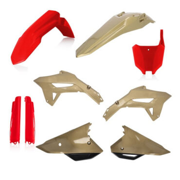 Комплект пластика Honda CRF250R (2022 2024), CRF450R (2021 2024), Красный Золотой - миниатюра 1