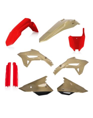 Комплект пластика Honda CRF250R (2022 2024), CRF450R (2021 2024), Красный Золотой
