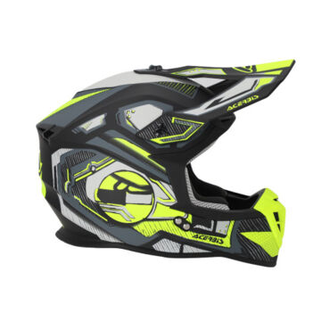 Шлем кроссовый Acerbis LINEAR 22 06 Black Fluo Yellow - миниатюра 1