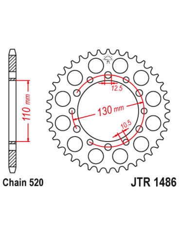 Звезда ведомая JTR1486 44