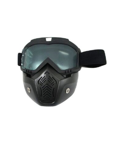 Scout маска MZ 1 оправа черная, линза прозрачная двойная с защитой лица