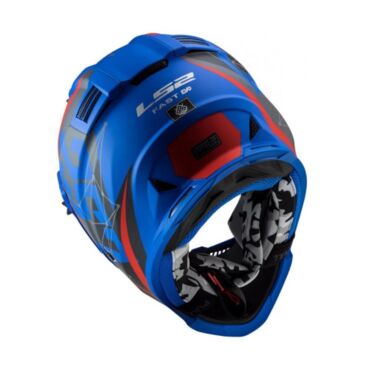 LS2 Мотошлем MX437 Fast Alpha Синий Матовый - миниатюра 4