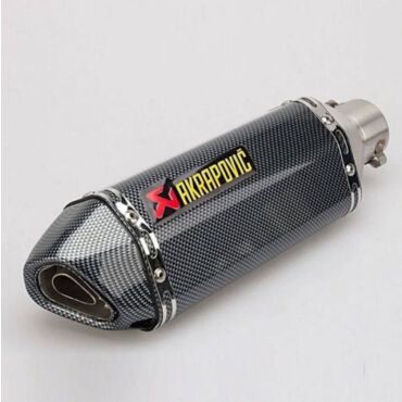 Глушитель AKRAPOVIC (длина 370мм) - миниатюра 1