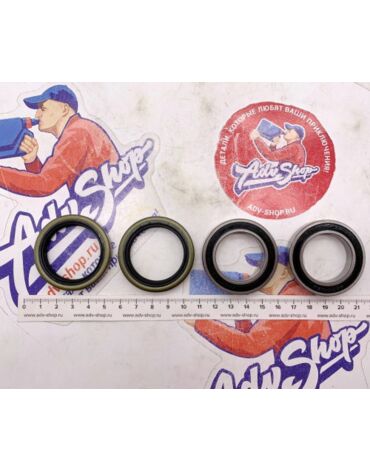 Factory Links FWK T 023 Комплект подшипников и сальников ступицы перед KTM 125 450 SX SXF 03 22 / 125 500 EXC EXCF 03 23 // HQV TC125 250 '14 22, FC250 450 '14 22 // ( AllB 25 1402 )