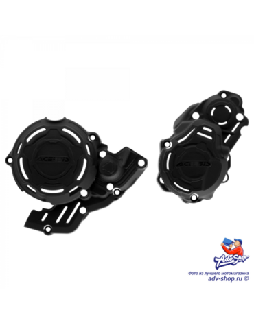 Acerbis X Power Kit KTM Комплект защиты крышек сцепления и зажигания / черный KTM 250 350 EXCF 24-> // HQV FE 250 350 24-> // GAS 250 350 EC F 24-> // 0025986.090