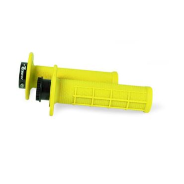 Ручки на руль R20 LOCK ON желтый неон - миниатюра 2