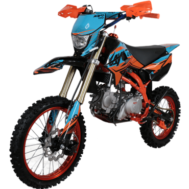 Питбайк KAYO EVOLUTION YX140EM 17 14 KRZ (механ. сцепл., эл. стартер 2022 г.) - миниатюра 2