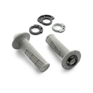 Грипсы Lock on с открытым торцом серые KTM 17 23 / Husqvarna 17 23 / GasGas 21 23 - миниатюра 1