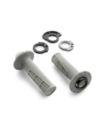 Грипсы Lock on с открытым торцом серые KTM 17 23 / Husqvarna 17 23 / GasGas 21 23