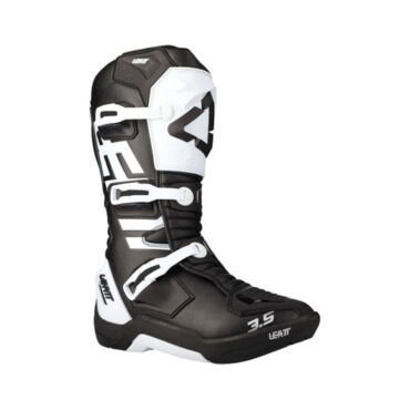 Leatt Мотоботы подростковые 3.5 Black White 2024 - миниатюра 4