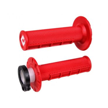 Грипсы ODI MX HALF WAFFLE Red, H36HWR - миниатюра 1