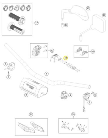 Трос газа KTМ HQ GG 4Т(с22)  original