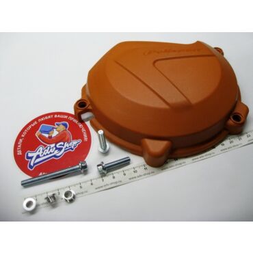 Polisport защита крышки сцепления (ORANGE) 450 XCF SXF 16 20 / 450 500 EXCF 17 21 ( 179 0519 6 ) - миниатюра 1