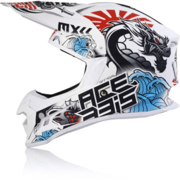 Acerbis Шлем кроссовый Profile 4 White Blue Red - миниатюра 6