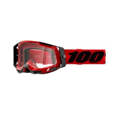 100% Очки Racecraft 2 Goggle Red Clear Lens - миниатюра 1