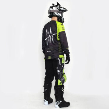 Grom Штаны кроссовые MX Religion lime - миниатюра 2