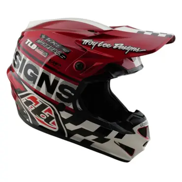 Мотошлем Troy Lee Designs GP Pro Fifty-50 White/Red 2025 - миниатюра 3