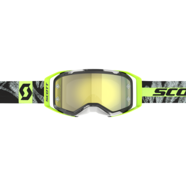Scott Очки Prospect 2.0 caviar black safety yellow yellow chrome - миниатюра 1