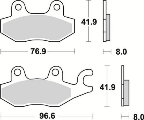 Комплект тормозных колодок Braking под мотоциклы Yamaha