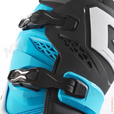 Мотоботы кросс эндуро SG 22 (Limited Edition) черно белые голубые - миниатюра 4