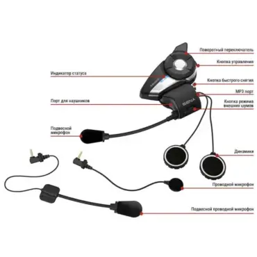 Sena Bluetooth гарнитура 20s Evo (комплект из двух гарнитур) - миниатюра 3