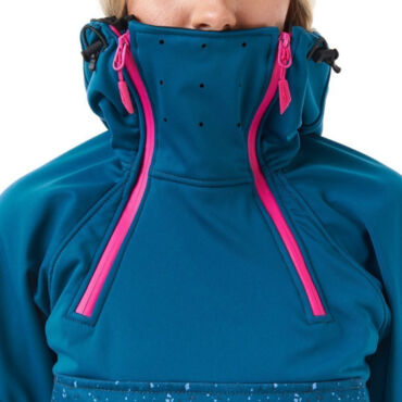 Dragonfly Куртка анорак сноубордическая DF Uktus Woman Dark Ocean - Pink - миниатюра 5