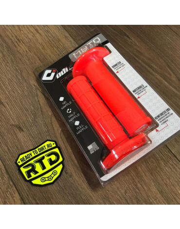 Грипсы ODI Ruffian Half Waffle (1 2 насечки), FLO Orange