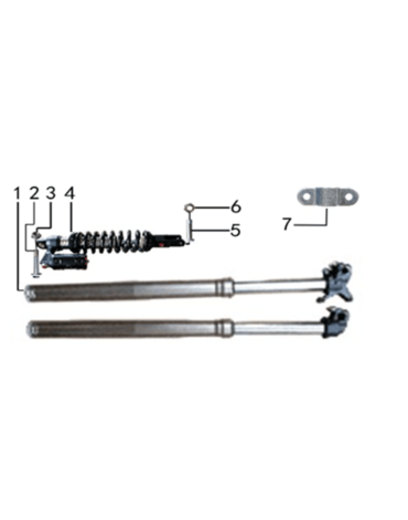 Амортизатор задний 450mm BTA59RC 500LBS.431.4000