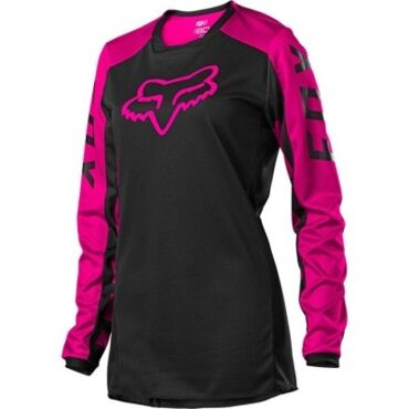 Мотоджерси женская Fox 180 Djet Womens Jersey (Black Pink, M, 2021) - миниатюра 1