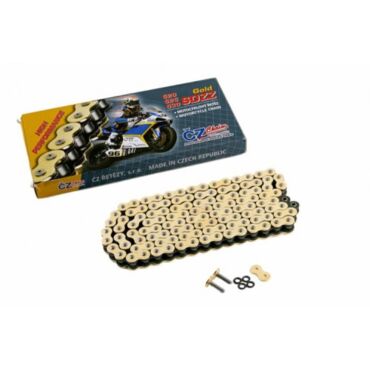Цепь для мотоцикла CZ Chains 525 SDZZ Gold - 120 (Active Ring, усиленная) - миниатюра 1