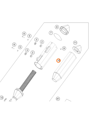 Набивка глушителя KTM OEM 79305078520 450 SX F 2024